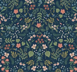 RI5154 Navy Wildwood Wallpaper