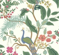 RI5174 Periwinkle Peacock Wallpaper