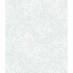 Ripple Light Blue Shibori Wallpaper