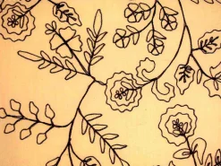 Romantic Vine Chocolate Laura Kiran Fabric