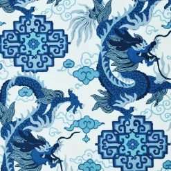 Royal Dragon Porcelain P/Kaufmann Fabric