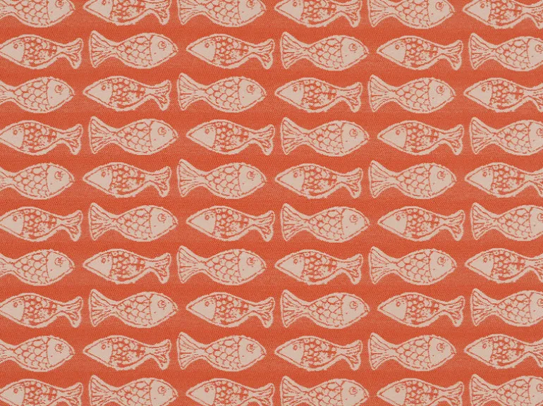 School Of Fish Persimmon Covington Fabric