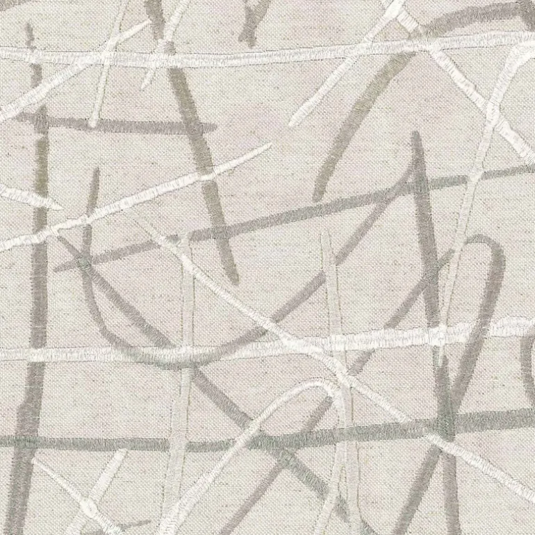 Scribble Platinum Regal Fabric