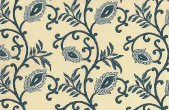 Shalimar Print Blues Laura Kiran Fabric