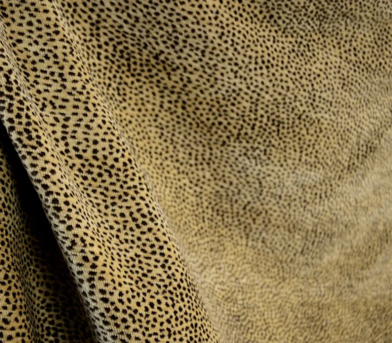 Siamese Nugget Reversible Chenille Animal Print Upholstery Fabric