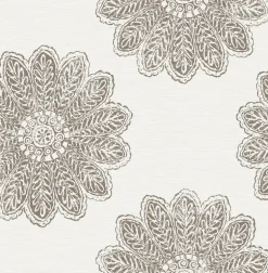 Sol Espresso Medallion Wallpaper