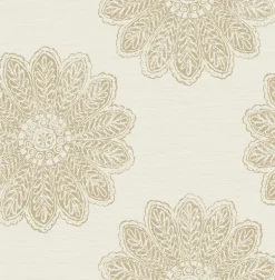 Sol Light Brown Medallion Wallpaper