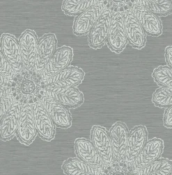 Sol Slate Medallion Wallpaper