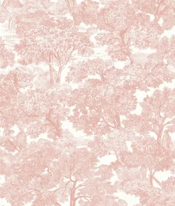 Spinney Rose Toile Wallpaper