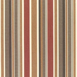 Sunbr Furn Stripes Brannon 5612 Redwood Fabric