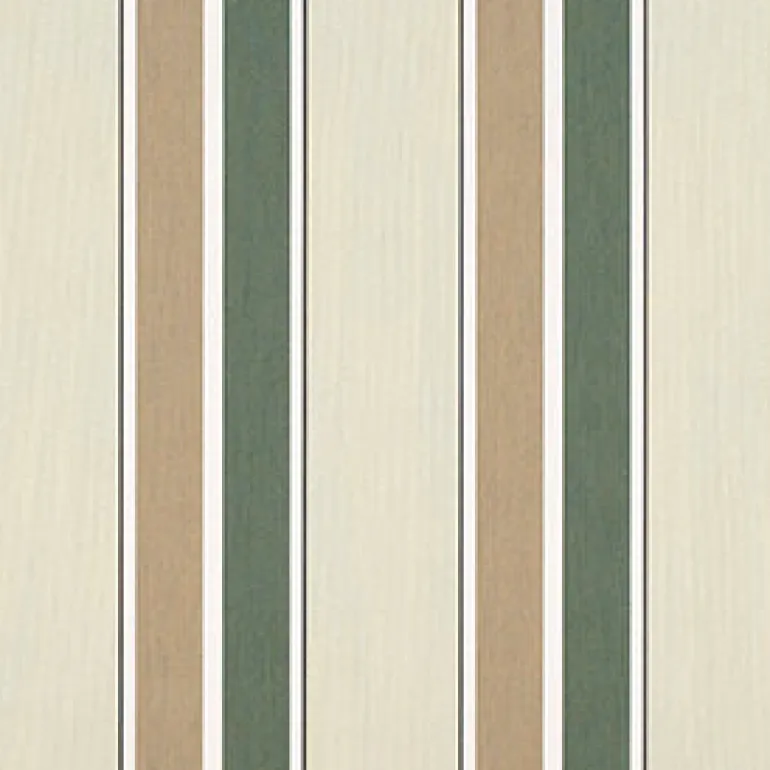 Sunbr 46" 4959 Fern/Heather Beige Block Stripe Fabric