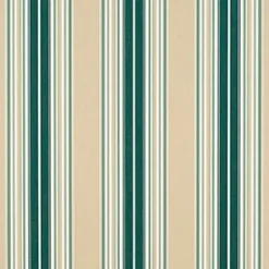 Sunbr 46" 4932 Forest Green/Beige/Nat Fancy Stripe Fabric