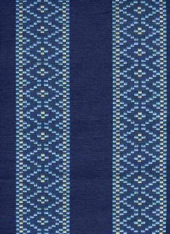 Swedish Stripe Ocean Laura Kiran Fabric