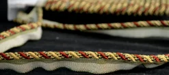 1009T 8870 Red Gold Green Lip Cord Trim