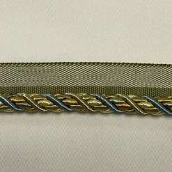 1008-T 8821 Sage Green Aqua Gold Trimland 3/8 inch Lipcord Trim