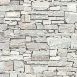 Tallulah Grey Stone Wallpaper