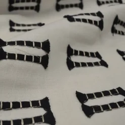 Tassel EMB Tuxedo Waverly Fabric
