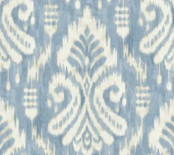 TC2644 Blue Hawthorne Ikat Wallpaper
