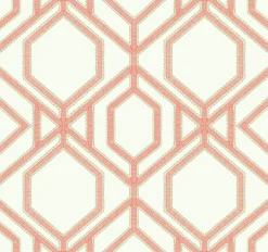 TC2636 Corla Sawgrass Trellis Wallpaper