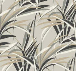 TC2604 Taupe Tropical Paradise Wallpaper