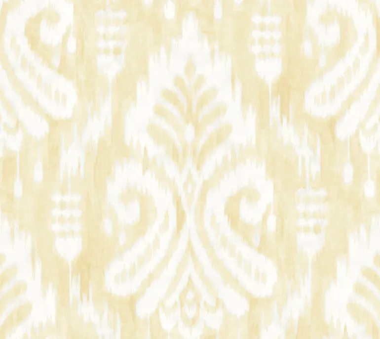 TC2641 Yellow Hawthorne Ikat Wallpaper