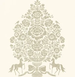 Till Cream President Damask Wallpaper