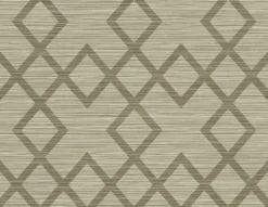 Vana Brown Woven Diamond Wallpaper
