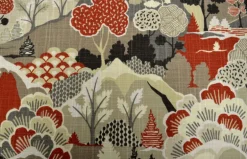 Washburn Vintage Red Covington Fabric