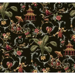 Waverly Wallpaper WA7769 Mandarin Prose Oriental Asian Toile