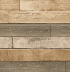 Weathered Plank Wheat Wood Texture Wallpaper
