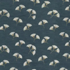 Whispering Leaf Emb 410540 Denim PK Lifestyles Fabric