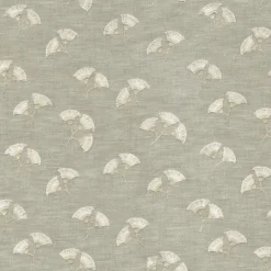 Whispering Leaf Emb 410542 Fog PK Lifestyles Fabric