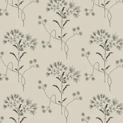 Wildflower White/Gatherings (Taupe) Magnolia Home Vol. II Wallpaper