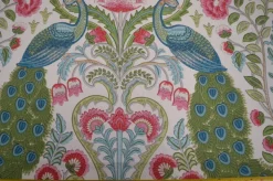 Winthrop Spring Peacock Floral Damask Covington Fabric