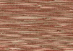 Yan Yan Red Grasscloth Wallpaper