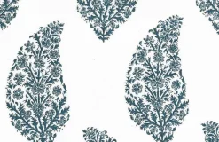 Zahara Print Dutch Blue Laura Kiran Fabric