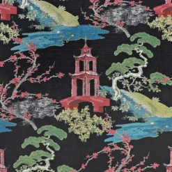 Zen Black Regal Fabric
