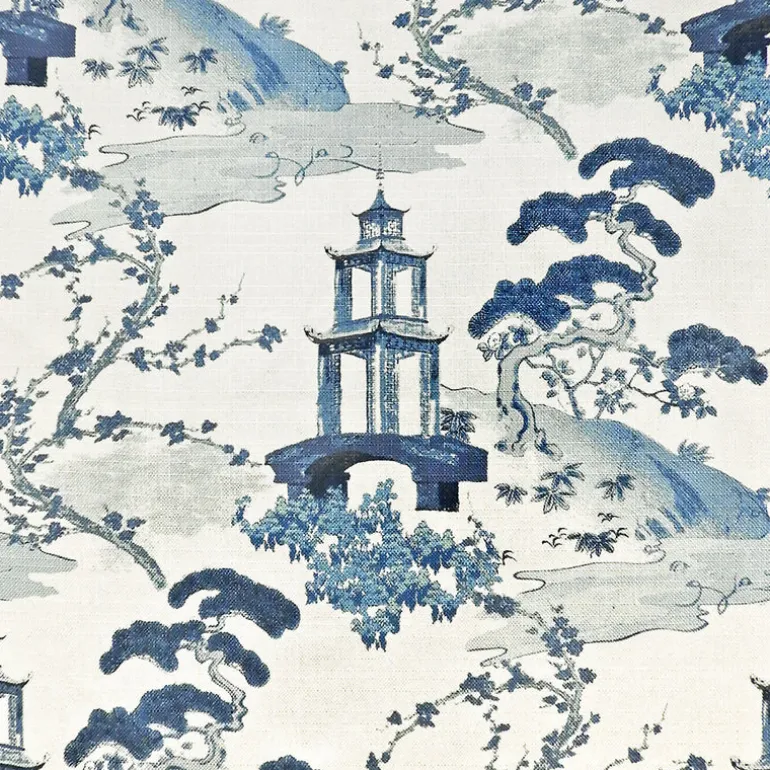 Zen Indigo Regal Fabric