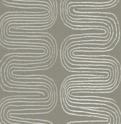 Zephyr Brown Abstract Stripe Wallpaper